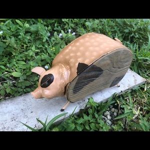 Cute Piggy  compartment trinket storage box Decor